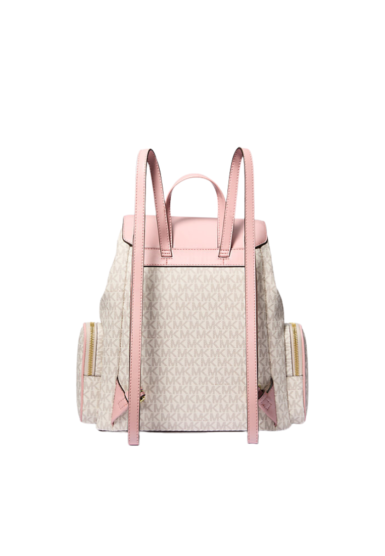 ( PREORDER ) Michael Kors Jet Set Large Logo Backpack In Powder Blush Multi 35T1GTTB3B