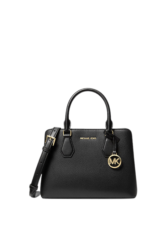 ( PREORDER ) Michael Kors Camille Small Satchel Bag In Black 30F5GCAS2L