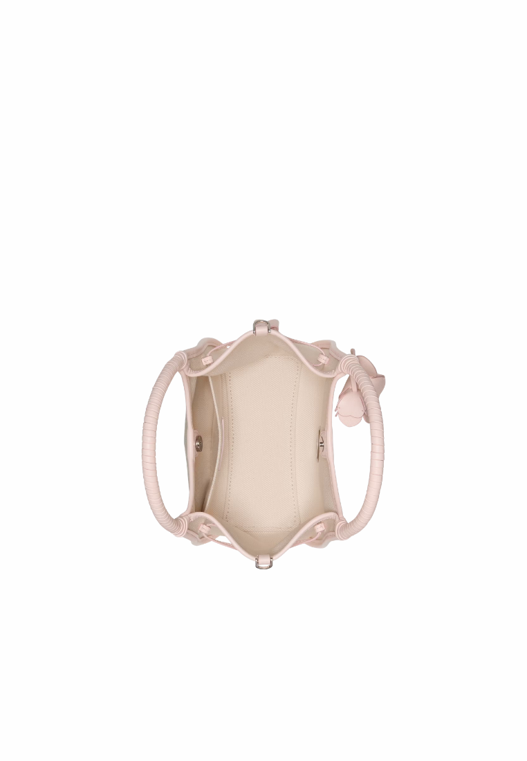 Kate Spade Stash Top handle Canvas Floral Small In Pearl Pink KN646