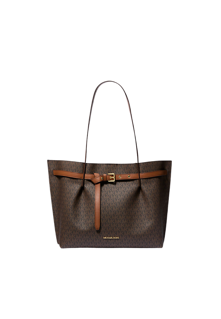 ( PREORDER ) Michael Kors Emilia Tote Bag Large In Brown 35S1GU5T7B