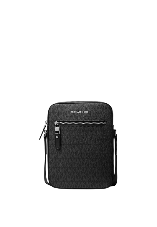 ( PREORDER ) Michael Kors Varick Logo Flight Bag In Black 33F9LVAC6U