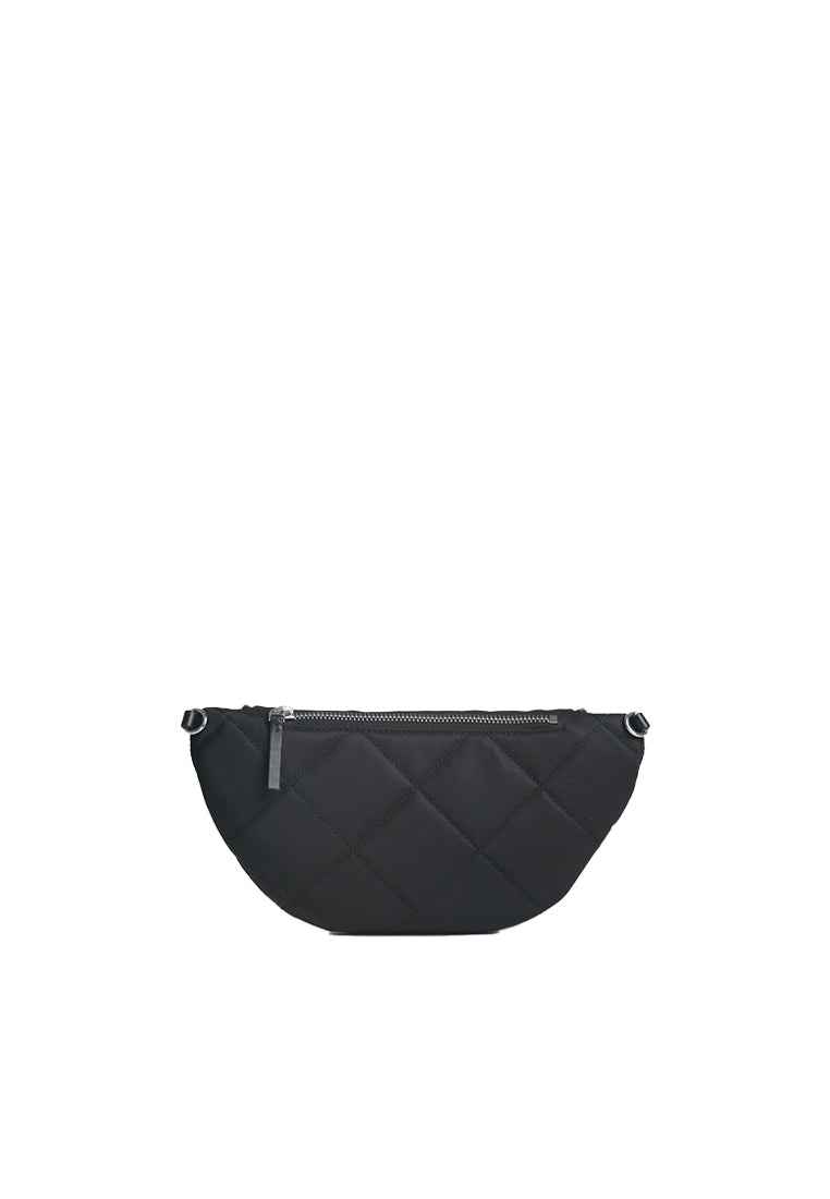 Tory Burch Willa Quilted Nylon Belt Bag In Black 165923
