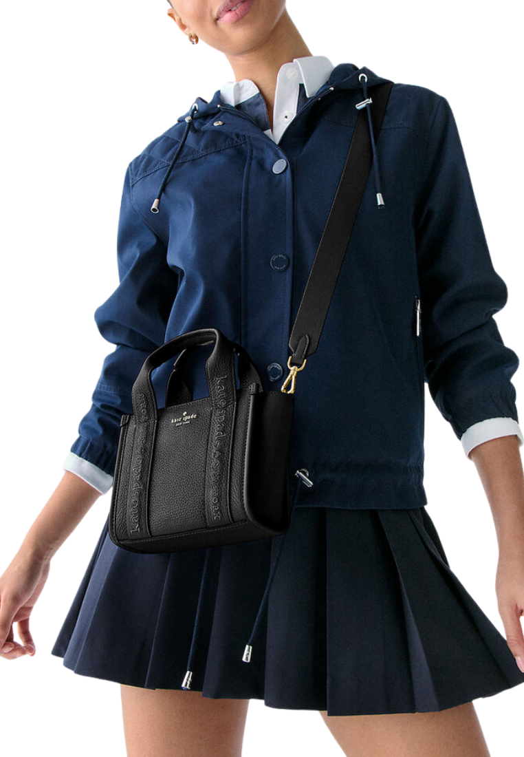 ( PREORDER ) Kate Spade Kip Leather Mini Tote Bag In Black KL936