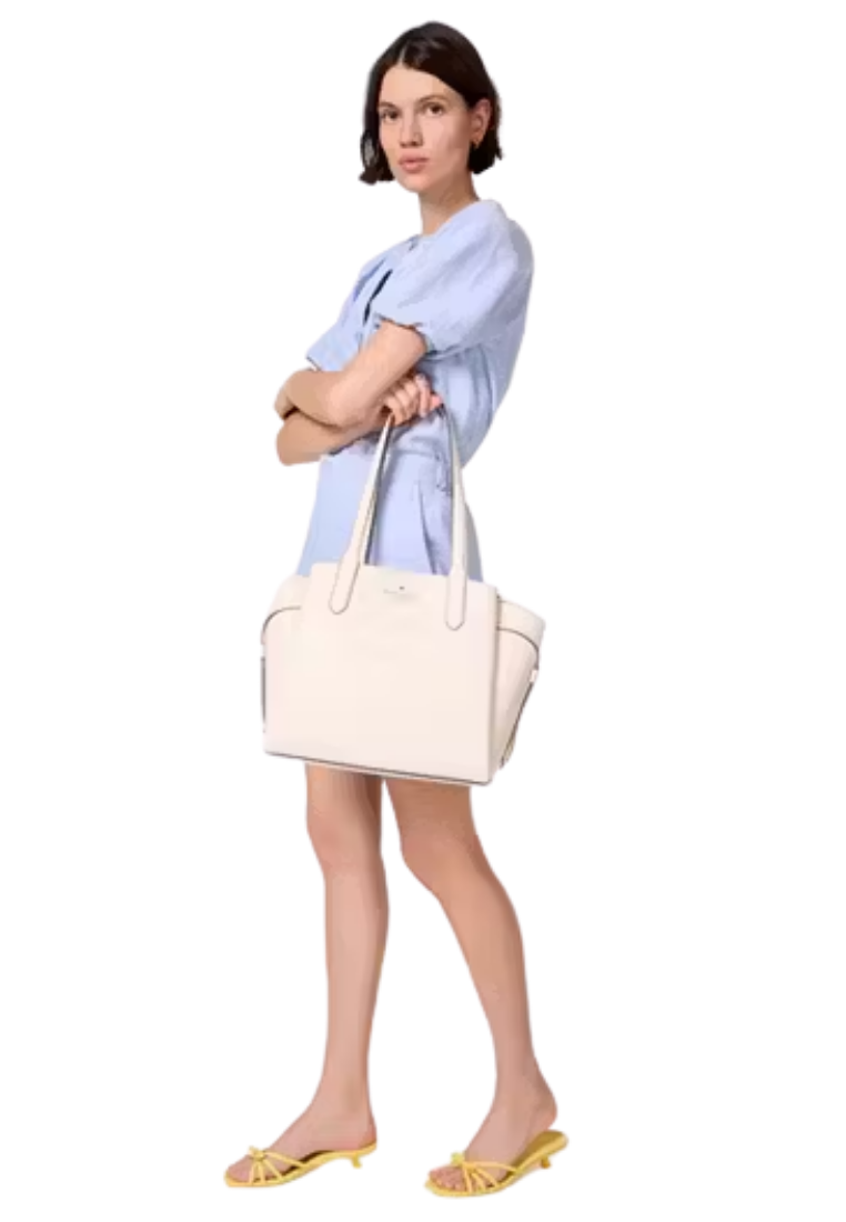 ( PREORDER ) Kate Spade Dumpling Medium Tote Bag In Meringue KL012