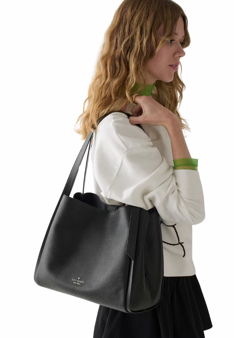 ( PREORDER ) Kate Spade Knott Large Carryall Bag In Black KM663