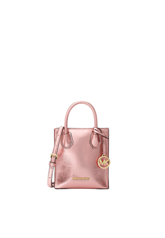 Michael Kors Mercer XS Crossbody Bag Patent In Prime Rose 35H3GM9C0M