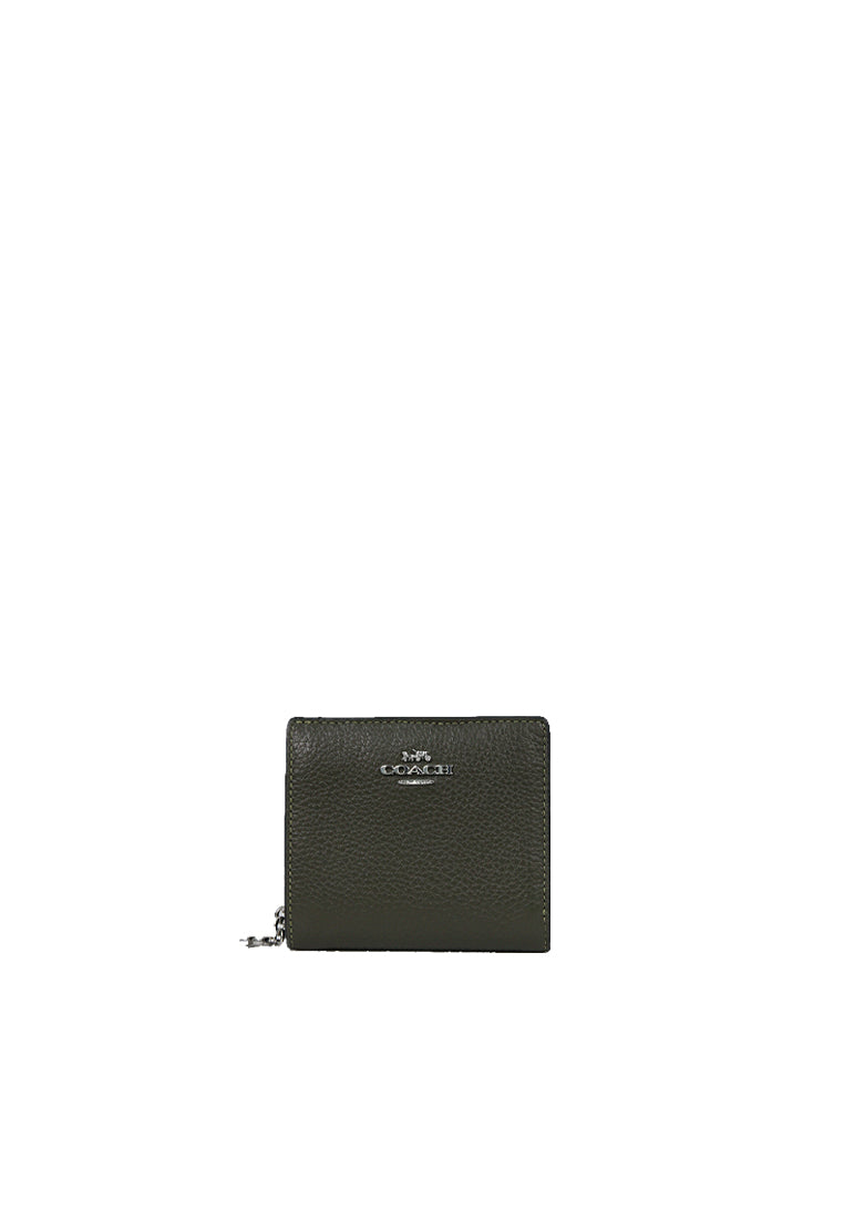 Coach Snap Bifold Wallet In Olive Drab C2862
