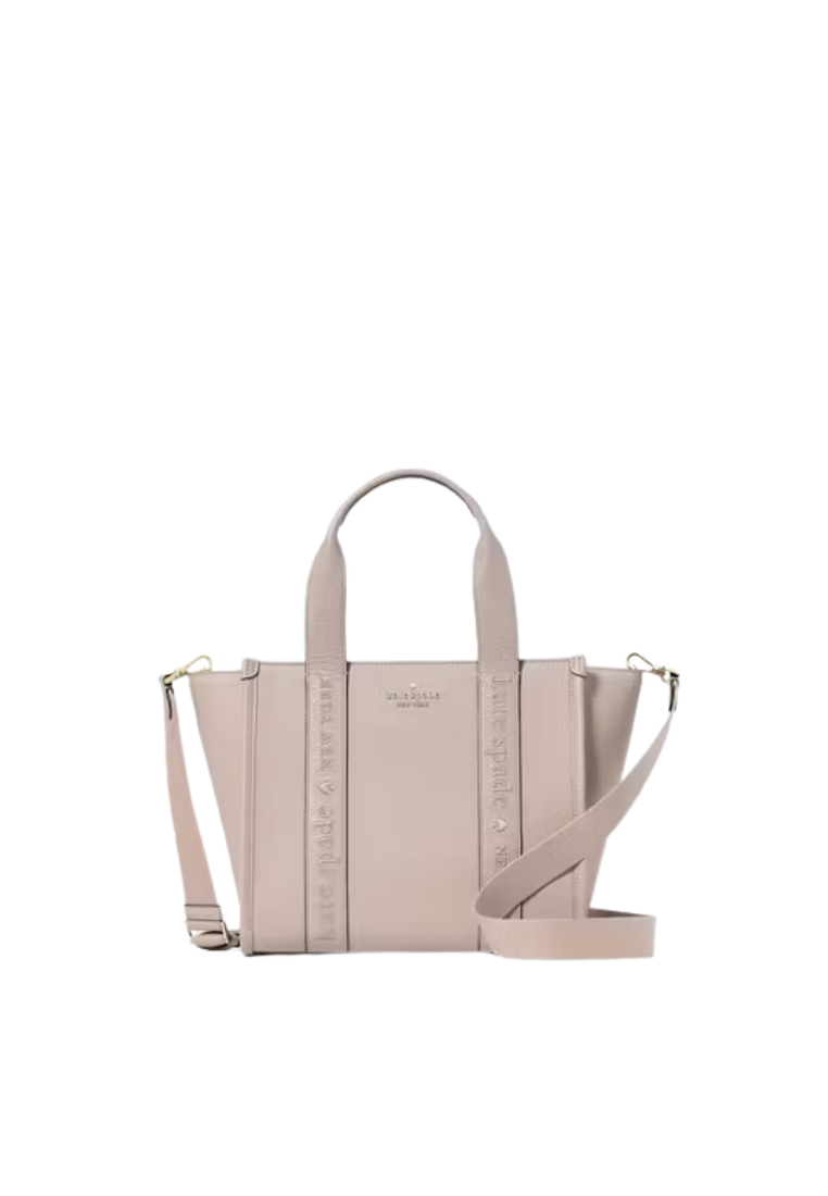( PREORDER ) Kate Spade Kip Leather Small Tote Bag In Cozy Grey KL935