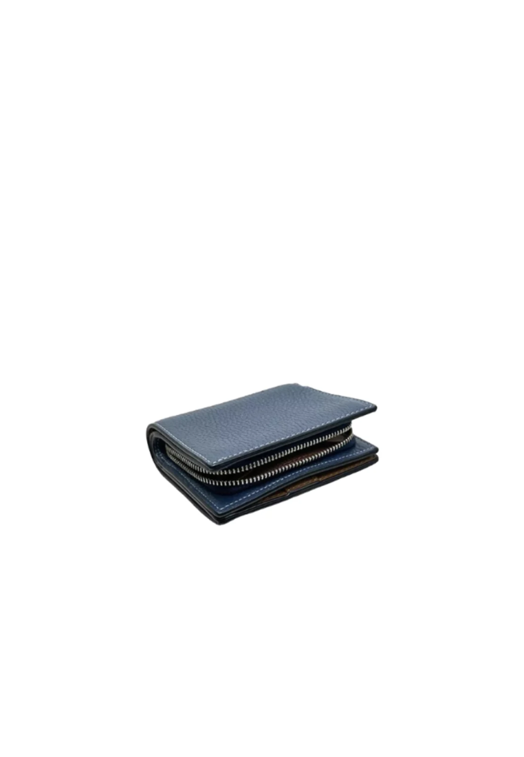 Coach Snap Wallet In Denim C2862