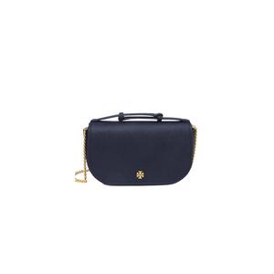 Tory Burch Emerson Crossbody Bag Saffiano In Tory Navy 134841