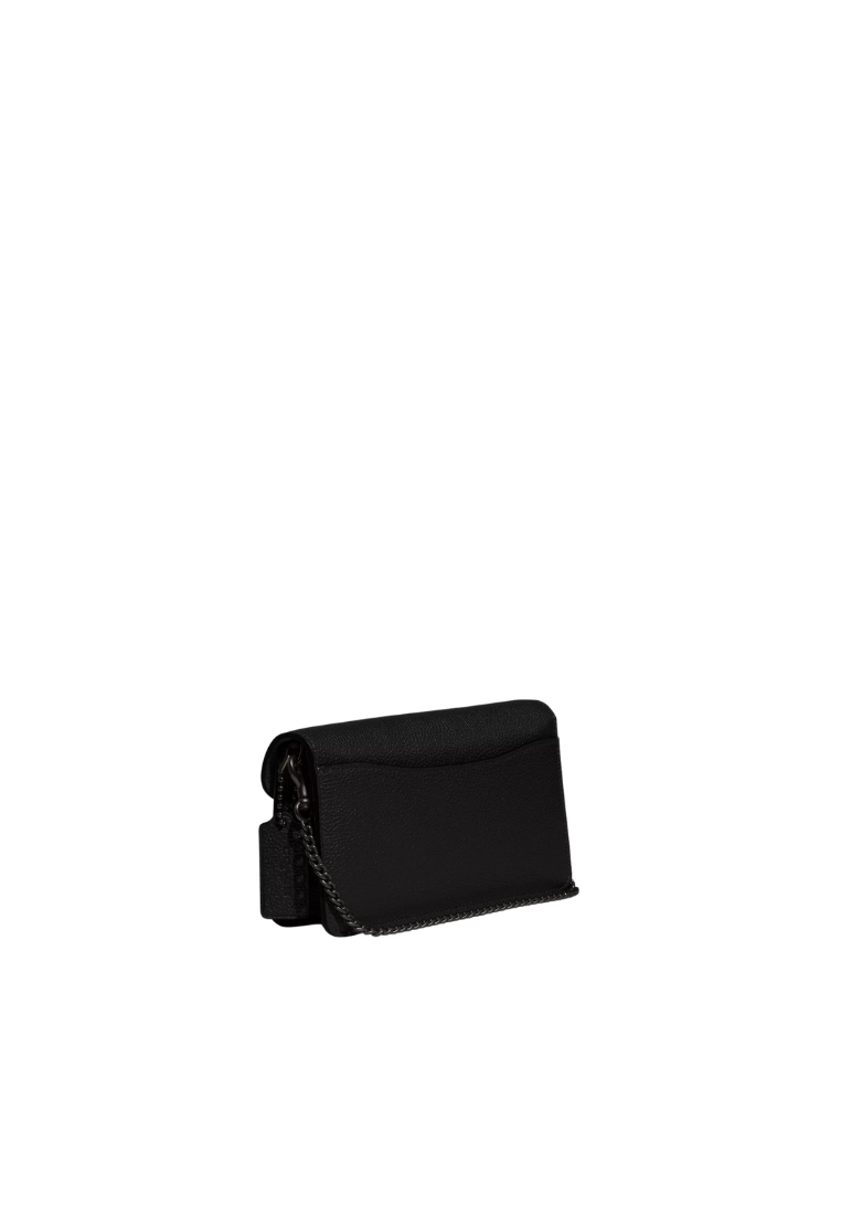 ( PREORDER ) Coach Tabby Chain Clutch In Pewter Black CE772
