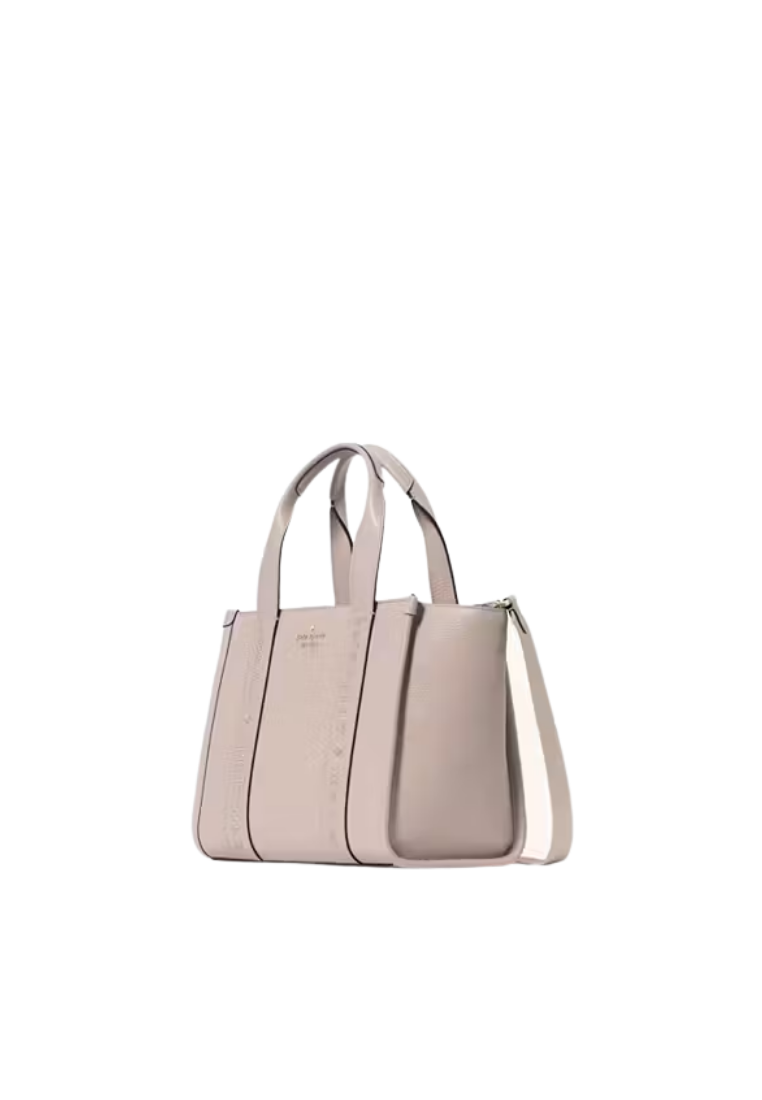 ( PREORDER ) Kate Spade Kip Leather Small Tote Bag In Cozy Grey KL935