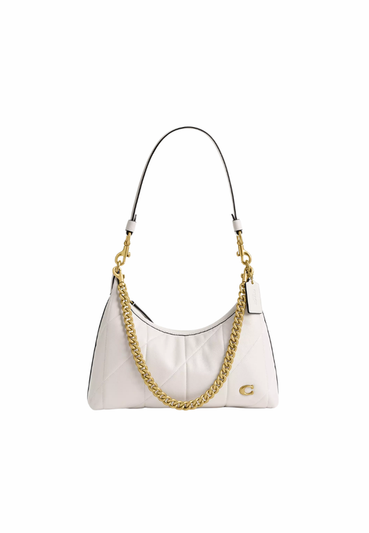 ( PREORDER ) Coach Juliet 25 With Quilting Shoulder Bag In Brass Chalk CEM90