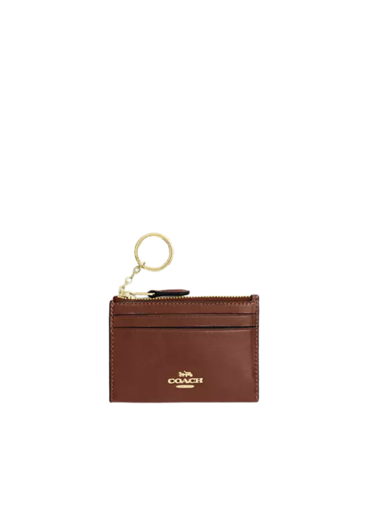 ( PREORDER ) Coach Mini Skinny Id Case In Redwood CEC47