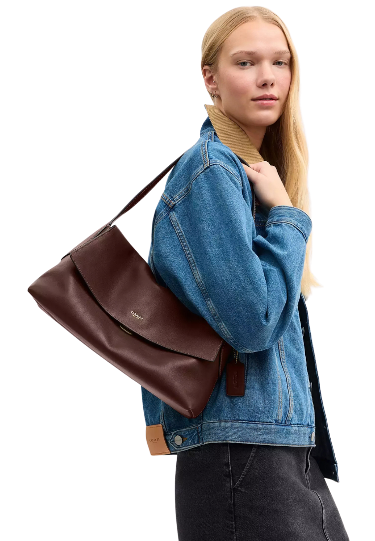 ( PREORDER ) Coach Chelsea 36 Shoulder Bag In Brass Maple CDS62