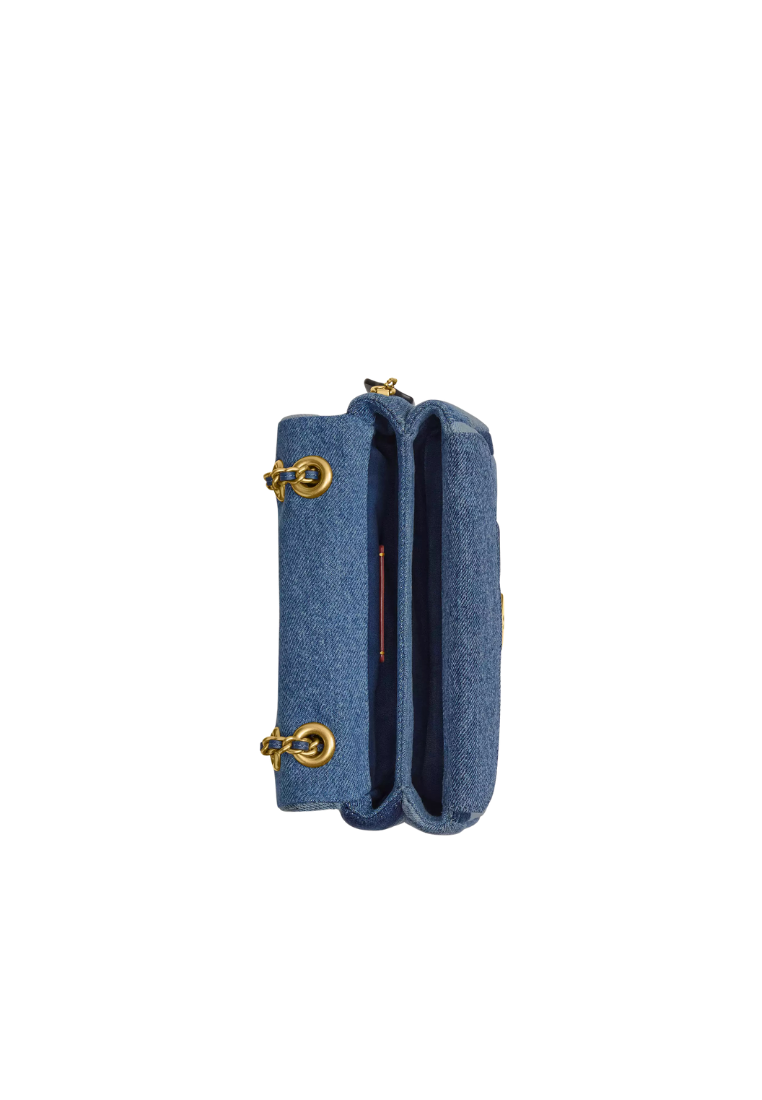 ( PREORDER ) Coach Tabby 26 With Patchwork Quilting Shoulder Bag In Brass Denim CAM91