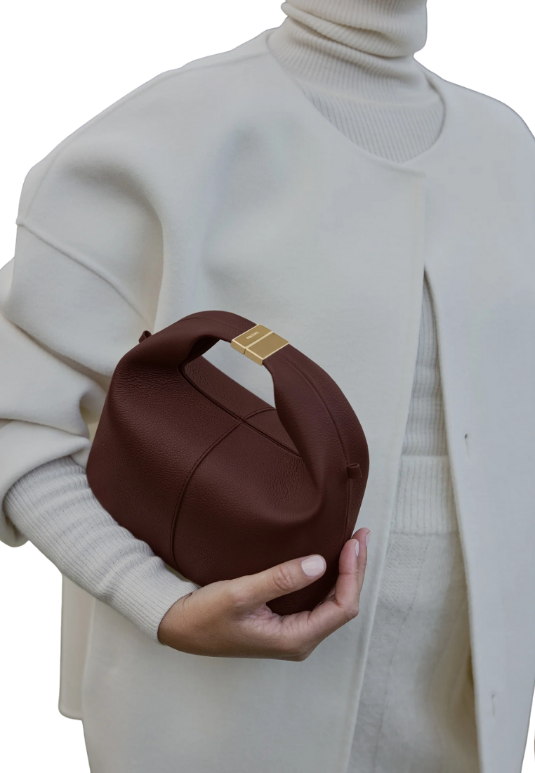 ( PREORDER ) Polene Beri Crossbody Bag In Textured Sandalwood