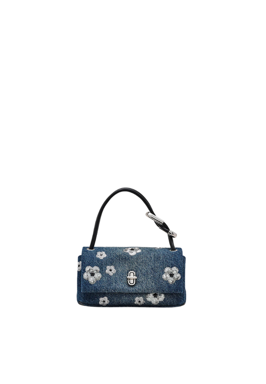 ( PREORDER ) Marc Jacobs The Sequin Daisy Handbag In Denim 2S5HSC007H03