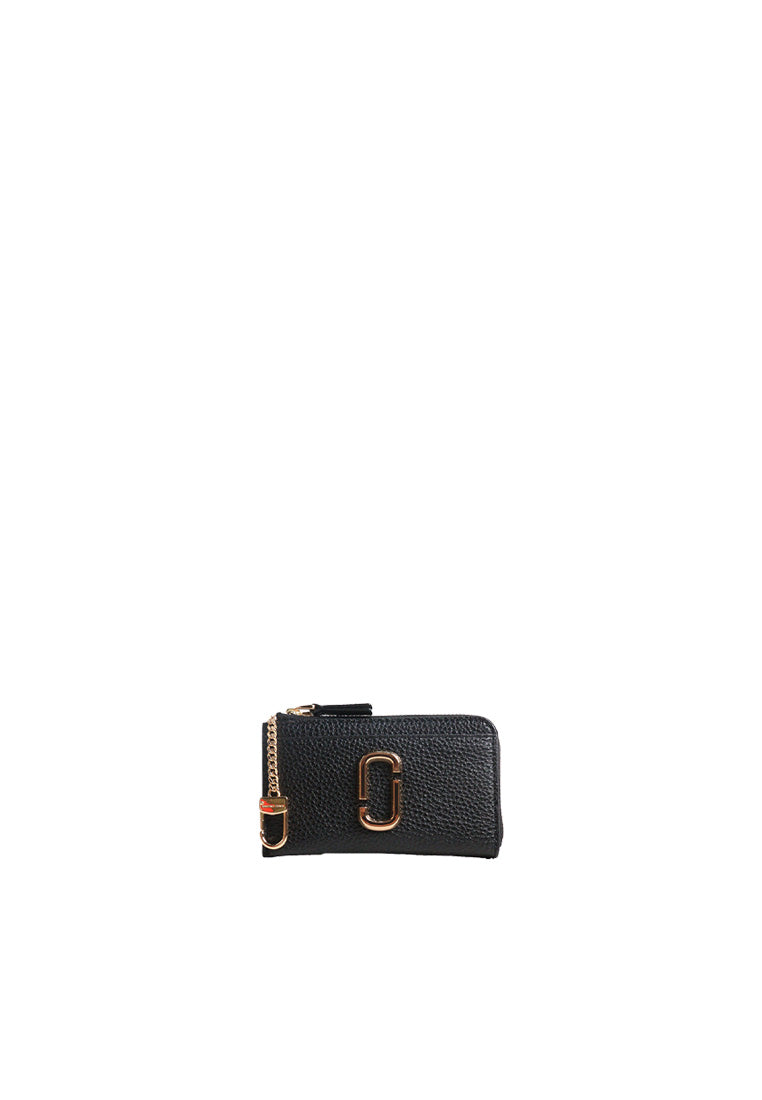 Marc Jacobs The Pebble J Marc Top Zip Wallet In Black 2F5SMP067S01