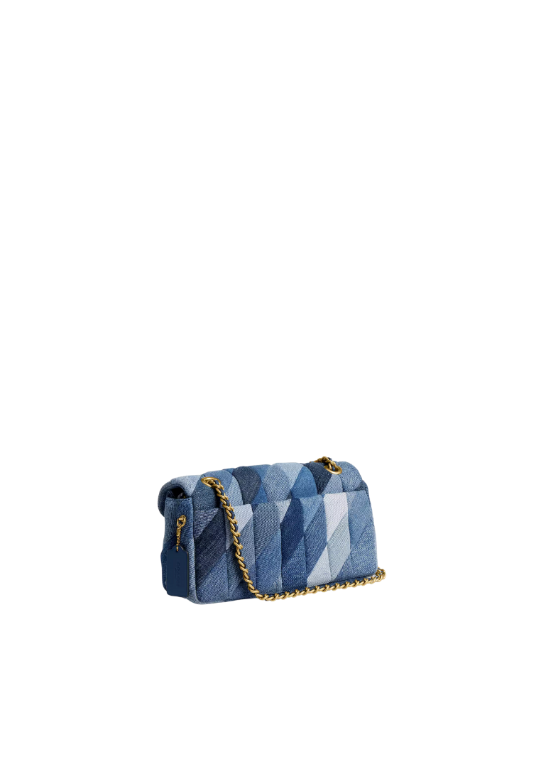 ( PREORDER ) Coach Tabby 26 With Patchwork Quilting Shoulder Bag In Brass Denim CAM91