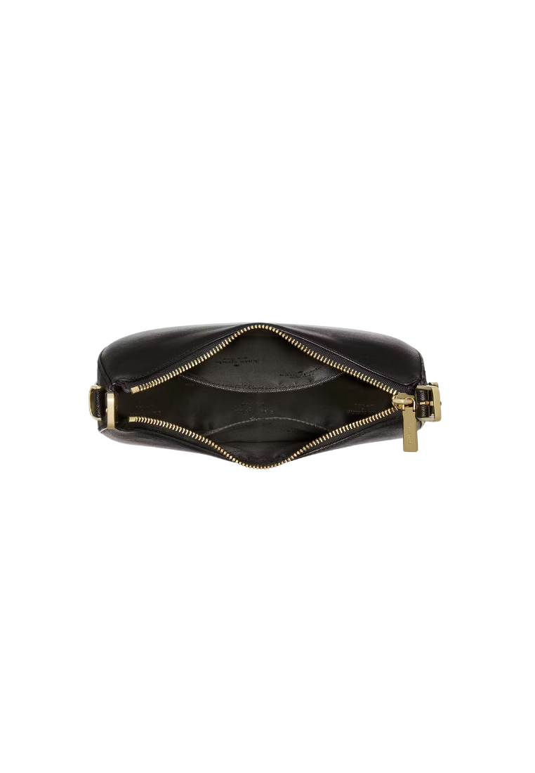 ( AS IS ) Kate Spade Madison Crescent Shoulder Bag In Black KK949