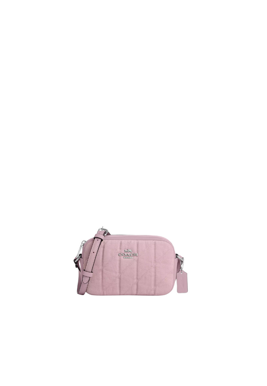 ( PREORDER ) Coach Mini Jamie Crossbody Bag In Quilted Denim Ballerina Carnation CBR08