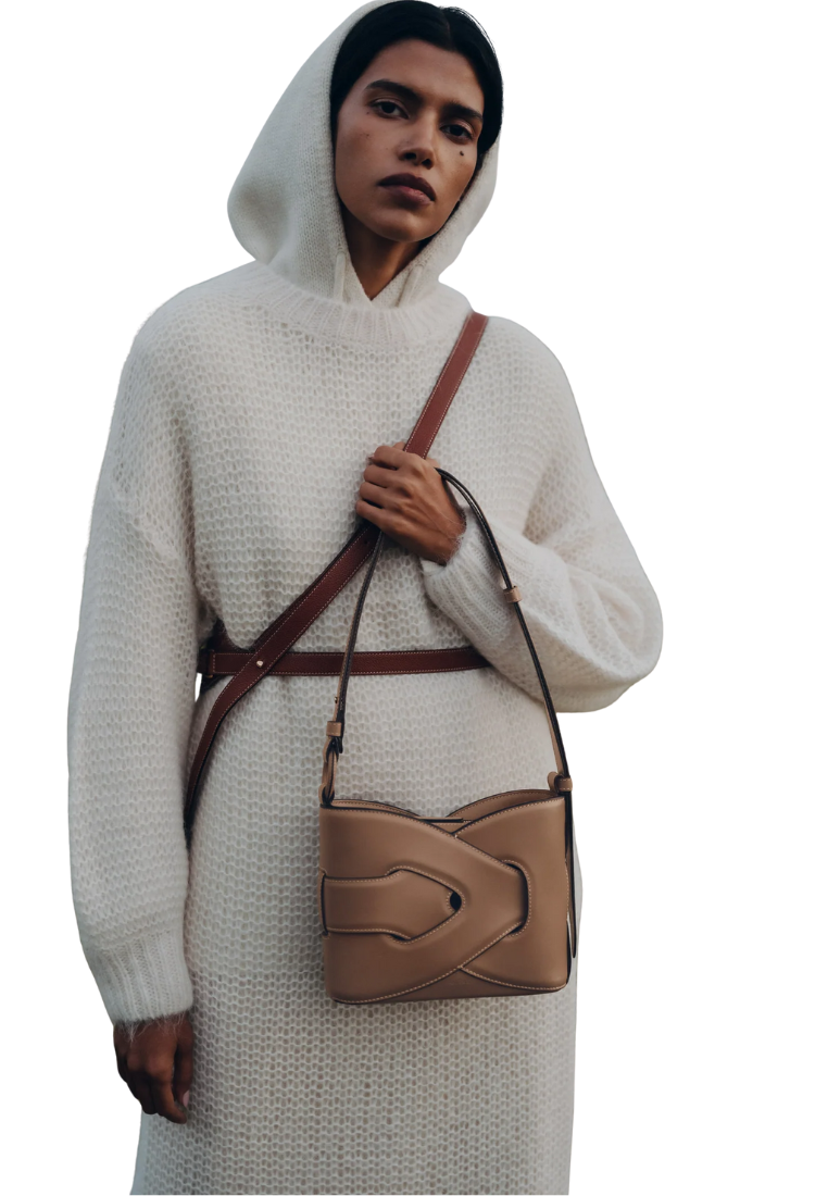 ( PREORDER ) Polene Nodde Shoulder Bag In Smooth Root