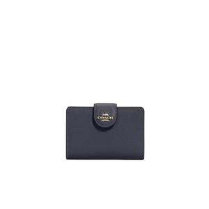 Coach Medium Corner 6390 Zip Wallet In Midnight