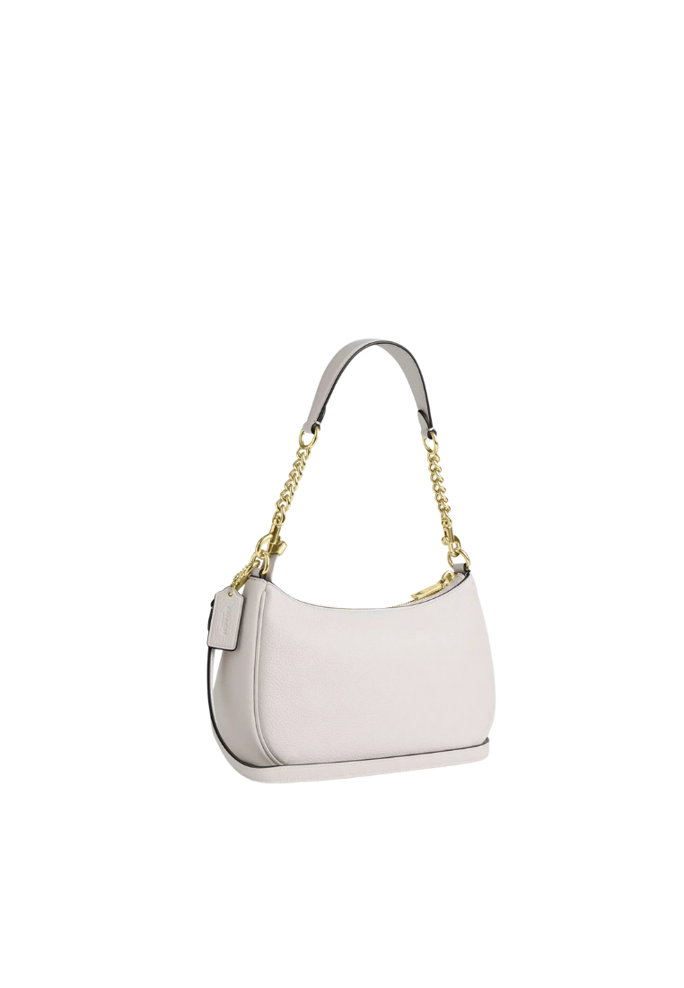 ( PREORDER ) Coach Teri With Pins Shoulder Bag In Gold Chalk CCE87