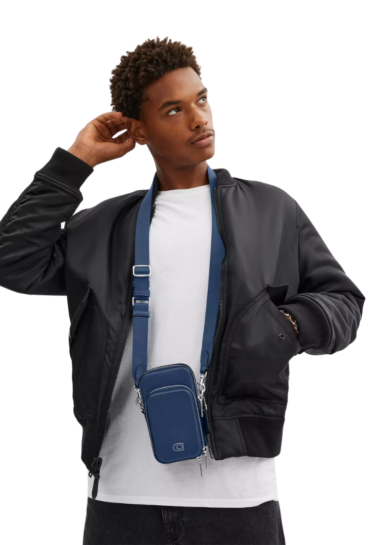 ( PREORDER ) Coach Phone Crossbody Bag In Deep Blue CP272