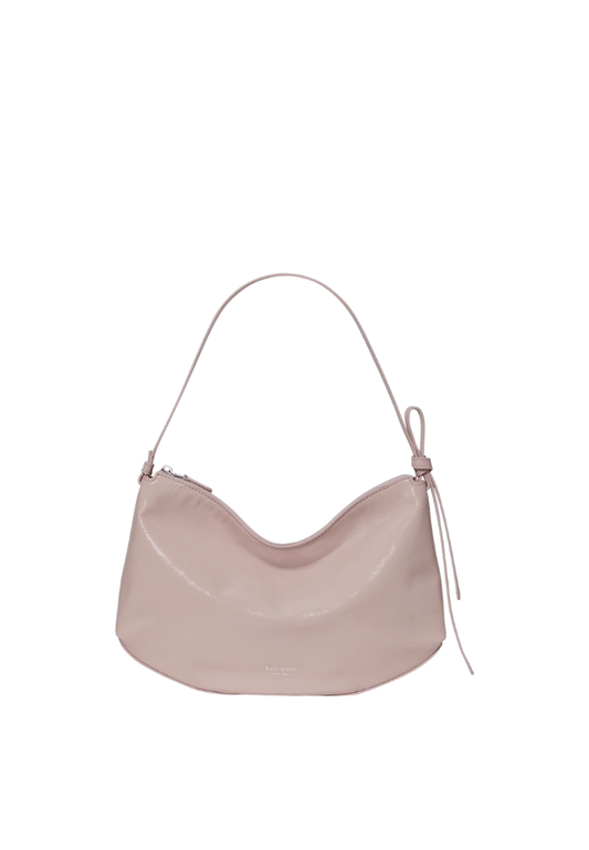 ( PREORDER ) Kate Spade Loop Crinkle Patent Large Shoulder Bag In Morning Beach KO359