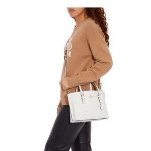 Coach Mollie 25 Tote Bag In Glacier White C4250