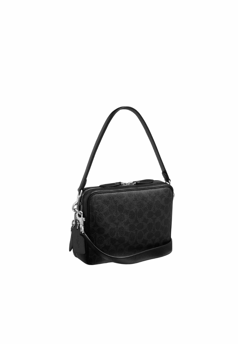 ( PREORDER ) Coach Dakota In Signature Canvas Crossbody Bag In Black Signature CDS85