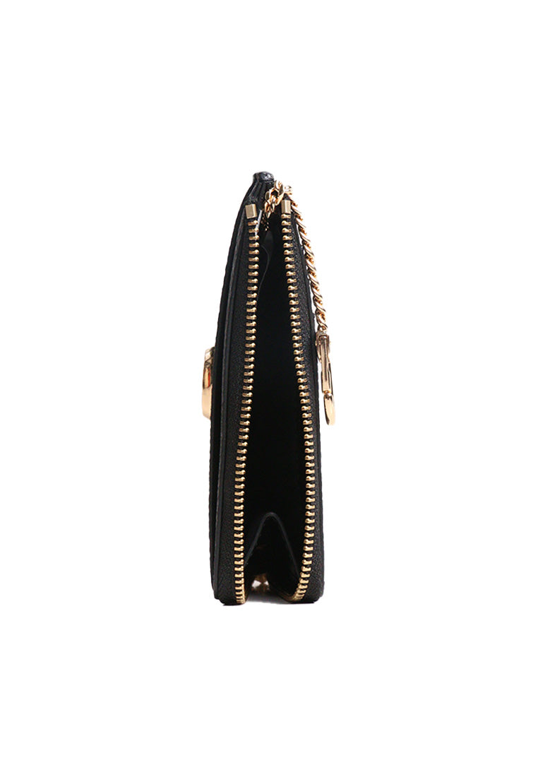 Marc Jacobs The Pebble J Marc Top Zip Wallet In Black 2F5SMP067S01