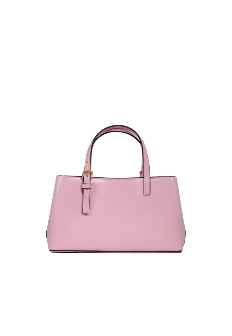 Tory Burch Emerson Patent Mini Tote Bag In Pink Plie 146399