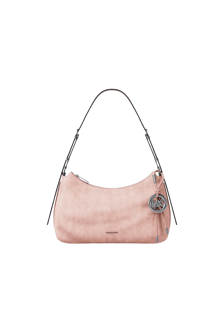 ( PREORDER ) Michael Kors Nolita Medium Nubuck Shoulder Bag In Smokey Rose 30F5SY5M2L