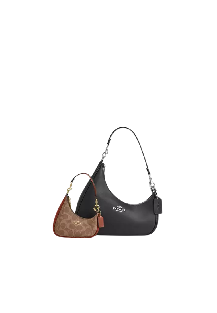 ( PREORDER ) Coach Mini Twisted Teri In Signature Canvas Charm In Tan Caramel CBL07