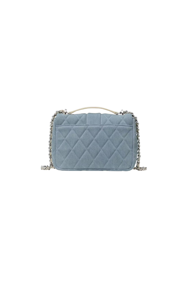 ( PREORDER ) Kate Spade Carey Quilted Denim Crossbody Bag In Blue Multicolor KN591