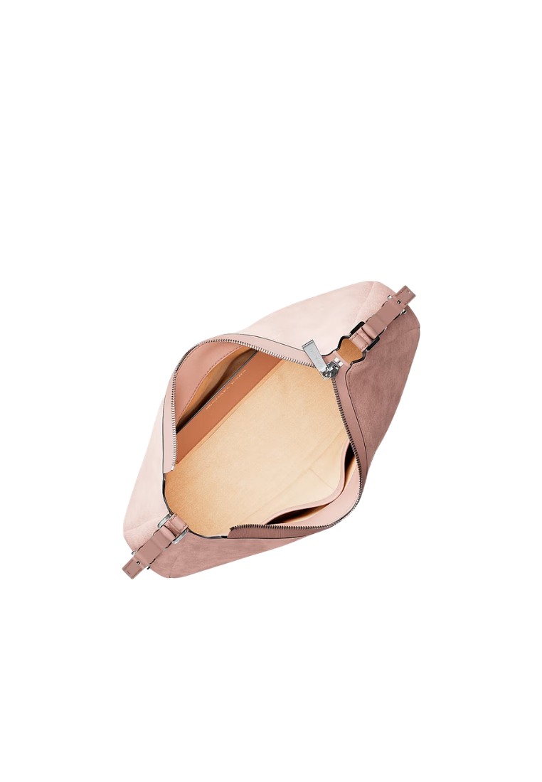 ( PREORDER ) Michael Kors Nolita Medium Nubuck Shoulder Bag In Smokey Rose 30F5SY5M2L