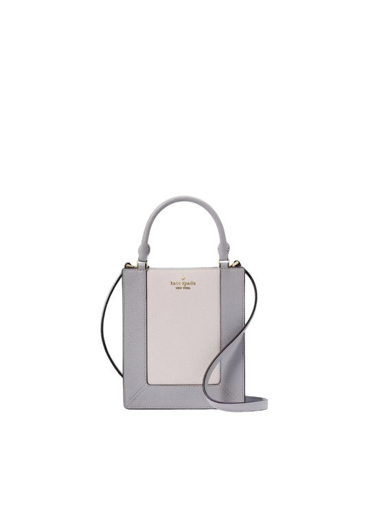 ( PREORDER ) Kate Spade Lena Colorblock Mini Crossbody Bag In Mountain Grey Multi KI885