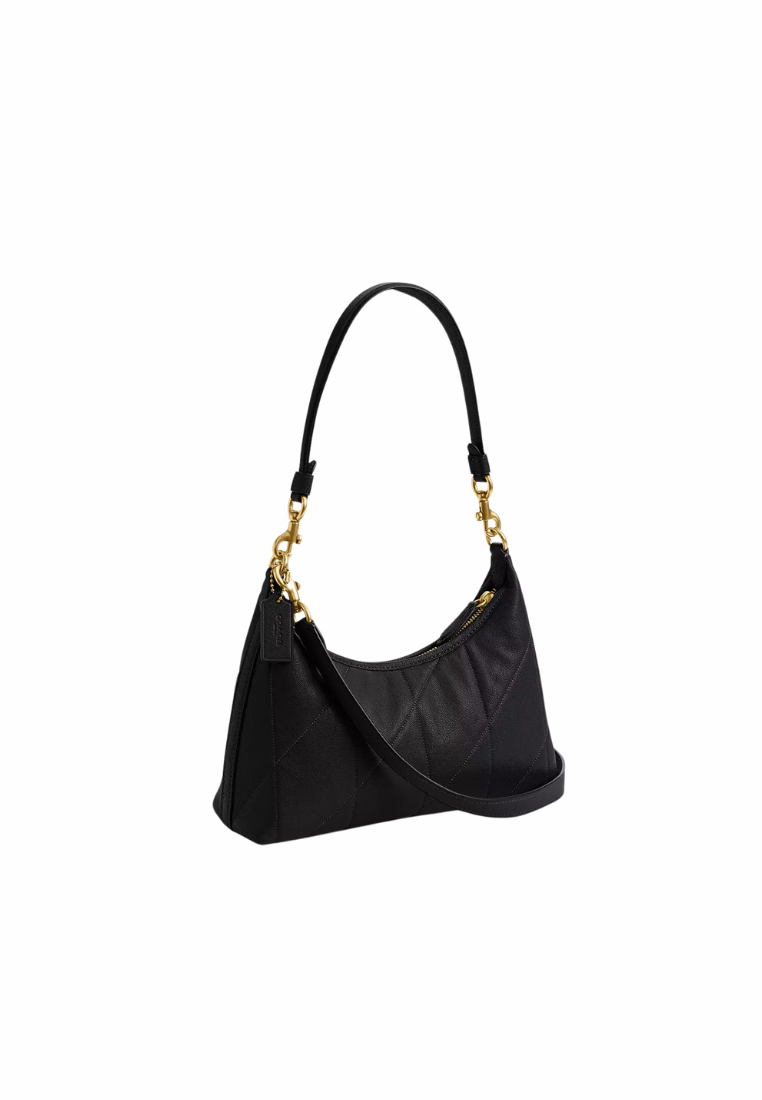 ( PREORDER ) Coach Juliet 25 With Quilting Shoulder Bag In Brass Black CDZ65