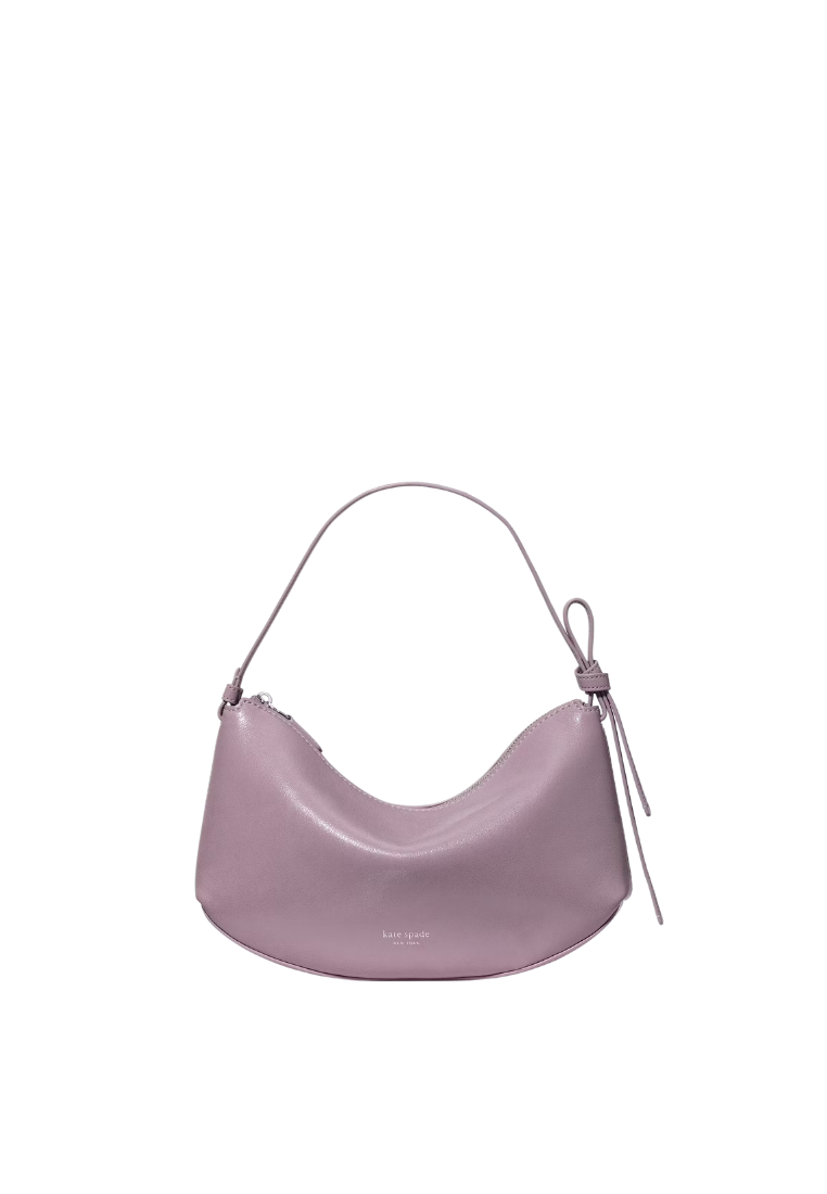 ( PREORDER ) Kate Spade Loop Glazed Leather Shoulder Bag In Market Purple KN293