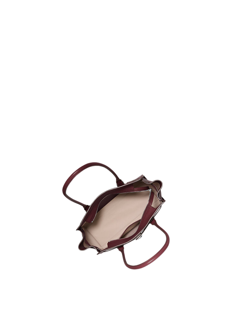 ( PREORDER ) Michael Kors Hamilton Moderne Small Leather Satchel Bag In Oxblood 30F5SNXT0L