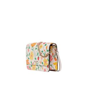Kate Spade Madison Strawberry Garden Printed Flap Convertible Crossbody Bag In Pink Multi KG735