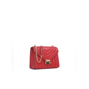 Michael Kors Whitney Medium Flap Chain Shoulder Bag In Bright Red 35R4GWHL6U