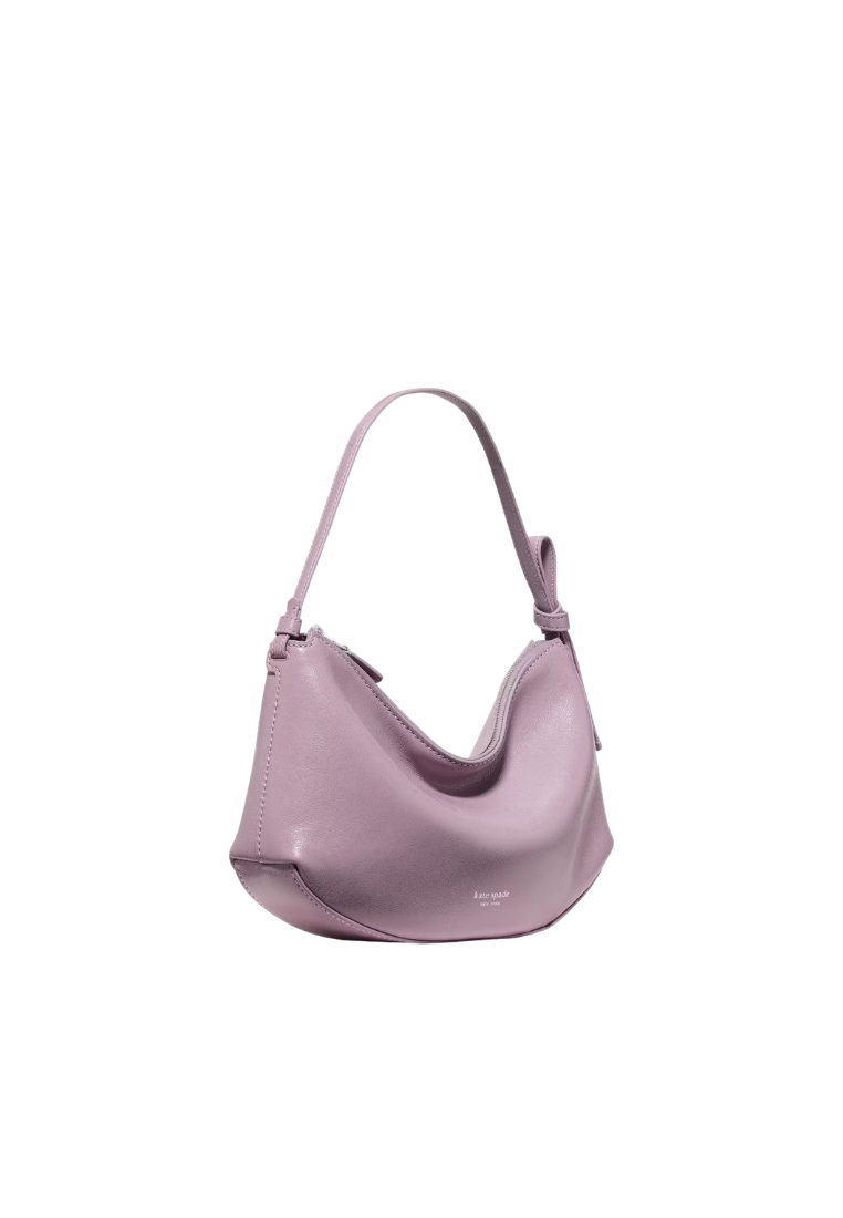 ( PREORDER ) Kate Spade Loop Glazed Leather Shoulder Bag In Market Purple KN293