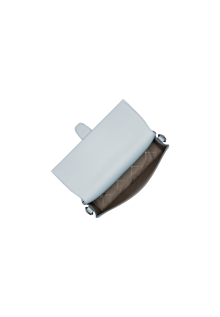 ( PREORDER ) Michael Kors Greenwich Medium Printed Signature Logo Convertible Shoulder Bag In Pale Ocean 35S6SGRL2Y
