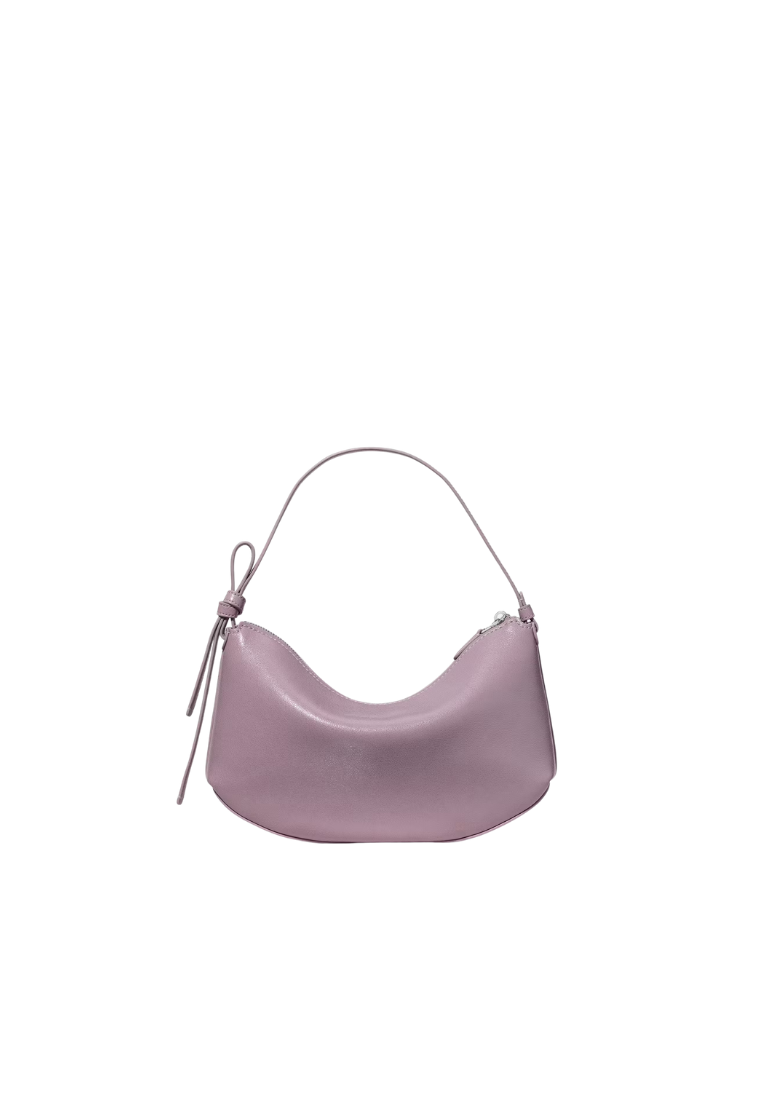 ( PREORDER ) Kate Spade Loop Glazed Leather Shoulder Bag In Market Purple KN293
