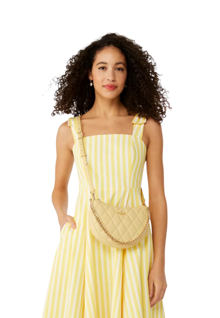 Kate Spade Carey Zip Top Crossbody Bag In Butter KG421