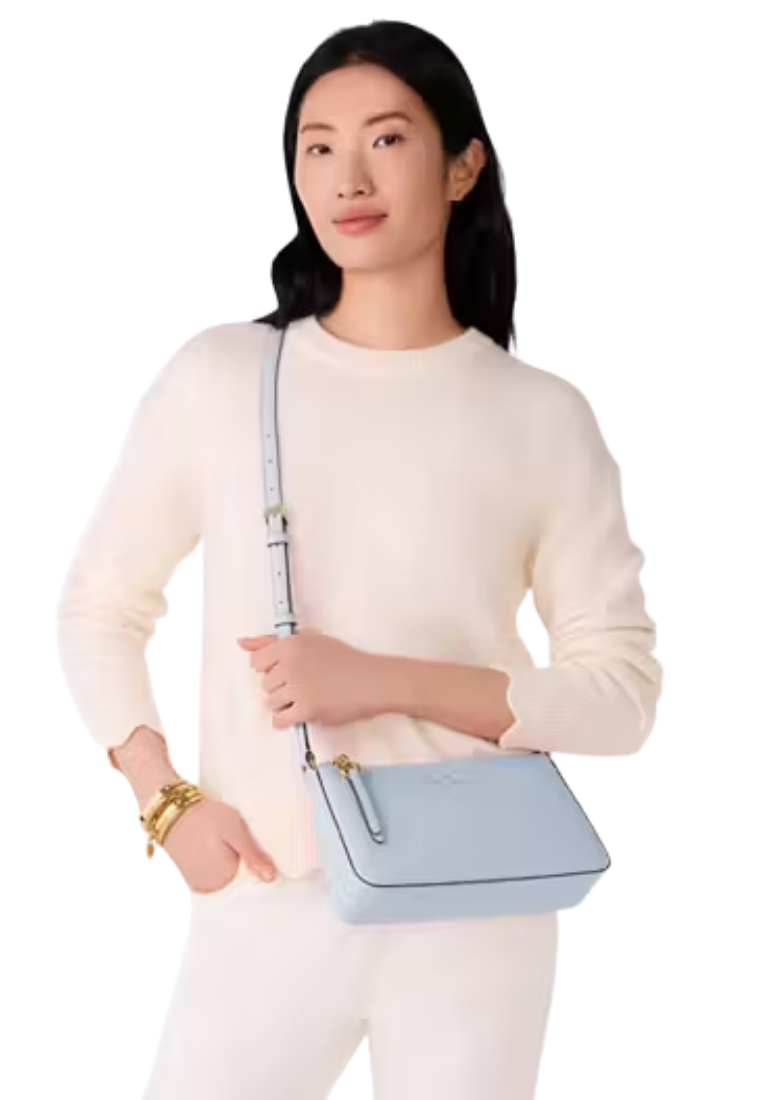 ( PREORDER ) Kate Spade Ginnie Crossbody Bag In Watercolor Blue KK311